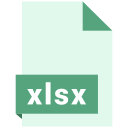 file, format, xlsx svg vector icon