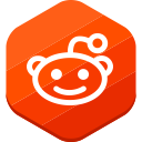 reddit, social network svg vector icon
