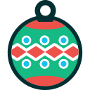 ball, christmas, decoration, new year, winter, xmas svg vector icon