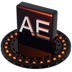 after,effects,orange icon