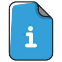document, extension, file, format, info, information svg vector icon