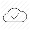 approve, approved, check, checkmark, cloud, correct, ok icon