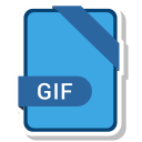 document, extension, format, gif, paper svg vector icon