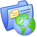 folder,blue,web icon