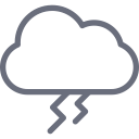 cloud, sky, thunder, weather svg vector icon