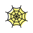 grose, halloween, scary, spider, spiderweb, sweet, web svg vector icon