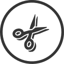 cut, cutting, diy, scissors, tool svg vector icon