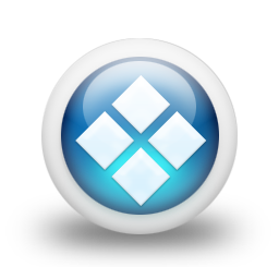 glossy,blue,orb icon