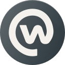 logo, media, social, workplace svg vector icon