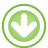 basic, down, frame, green, navigation icon