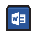microsoft, word, word processing, word processor, writer svg vector icon