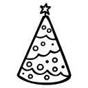 celebration, christmas, hollidays, party, tree svg vector icon