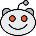 logo, media, reddit, social svg vector icon