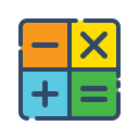 calculator, online, shop, shopping svg vector icon