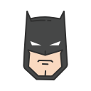 batman, dc character, hero, super hero svg vector icon