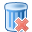 trash,can,delete,del,remove,recycle bin icon