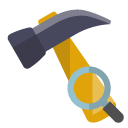 hammer,zoom icon