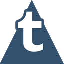 media, social, triangle, tumblr icon