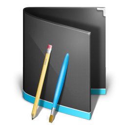 application,folder,black icon