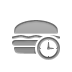 hamburger,clock icon