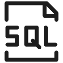coding, database, filetype, hosting, programming, sql svg vector icon