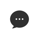 chat box, inbox, message, pinterest svg vector icon