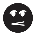emoji, emotion, expression, less, smiley svg vector icon