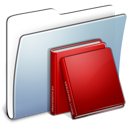 graphite,smooth,folder,library icon