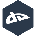 deviantart, hexagon, media, social svg vector icon