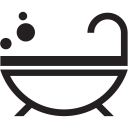 bath, bubbles, hot, relaxing, tub svg vector icon