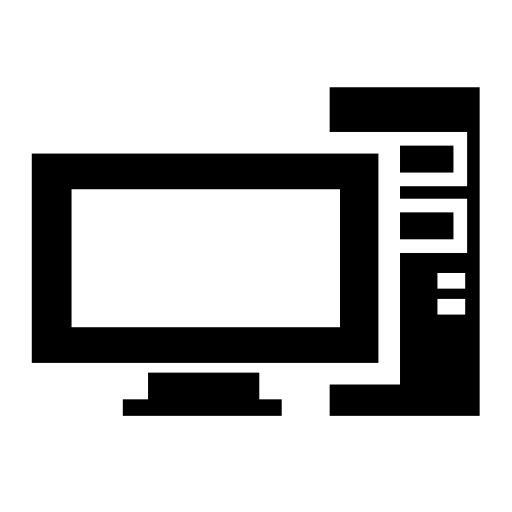 Computer svg vector icon
