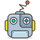 3, face, robot svg vector icon