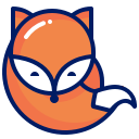 animal, character, filthy, fox, inkcontober icon