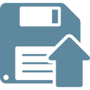 backup, data, disk, diskette, floppy, guardar, save, storage svg vector icon