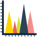 analystic, chart, line, report svg vector icon
