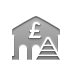 bank,pound,pyramid icon