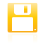 disk, floppy, yellow icon