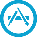 app, app store, apple, logo, market, store svg vector icon