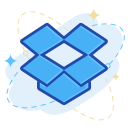dropbox, media, social svg vector icon