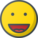 emoji, emote, emot, emot, laugh svg vector icon