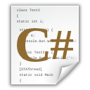 c, code, document, file, sharp icon
