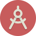 circle compass, compass svg vector icon