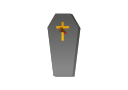 coffin svg vector icon