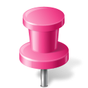 base, map, marker, pin, pink, push, workspace icon