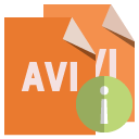 file,format,avi,info icon