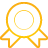basic, medal, yellow icon