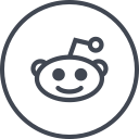 media, online, reddit, social svg vector icon