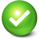ball, check icon