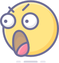 emoji, face, smiley, surprised svg vector icon