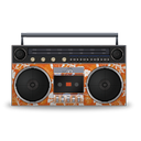 boombox, flowers icon